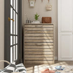 FUFU&GAGA 2 Tiers Shoe Rack Cabinet Shoe Cabinet Space-Saving