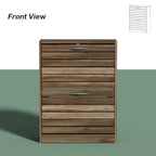 FUFU&GAGA 2 Tiers Shoe Rack Cabinet Shoe Cabinet Space-Saving