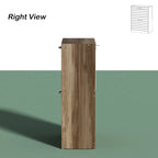 FUFU&GAGA 2 Tiers Shoe Rack Cabinet Shoe Cabinet Space-Saving