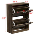FUFU&GAGA 2 Tiers Shoe Rack Cabinet Shoe Cabinet Space-Saving
