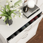 FUFU&GAGA 2 Tiers Shoe Rack Cabinet Shoe Cabinet Space-Saving