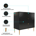 Morden Wood Furniture 3-Drawer Dresser Chest