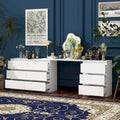 Transformative White Entertainment Center Home Desk Dresser Chest