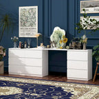 Transformative White Entertainment Center Home Desk Dresser Chest