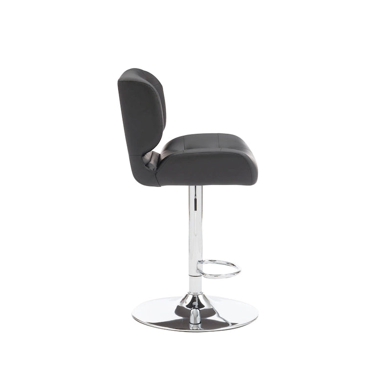 Reilly Adjustable Faux Leather Barstool