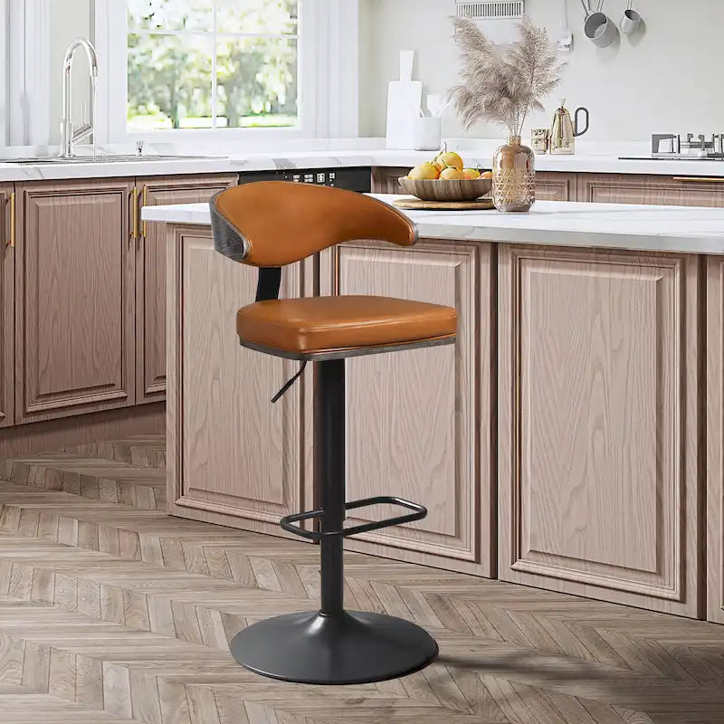 Art Leon Bentwood Swivel Adjustable Bar Stools