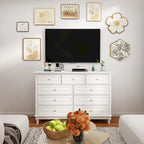 55.1W 9-Drawer Dresser: Spacious and Sleek Design Chest Lacquer