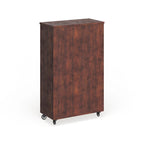 Layson Transitional Walnut 5-shelf Mobile Cabinet by Furniture of America