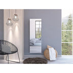 TUHOME Lisboa Armoire with Double Doors, 2 Drawers, and Hanging Rod