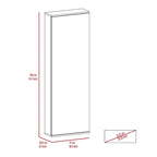 TUHOME Lisboa Armoire with Double Doors, 2 Drawers, and Hanging Rod
