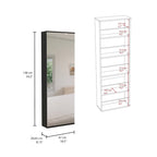 TUHOME Lisboa Armoire with Double Doors, 2 Drawers, and Hanging Rod