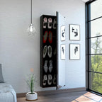 TUHOME Lisboa Armoire with Double Doors, 2 Drawers, and Hanging Rod