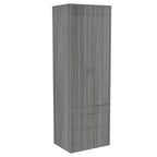 TUHOME Lisboa Armoire with Double Doors, 2 Drawers, and Hanging Rod
