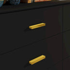6 Drawer Dresser Modern Wood Storage Chest of Drawers for Living Room
