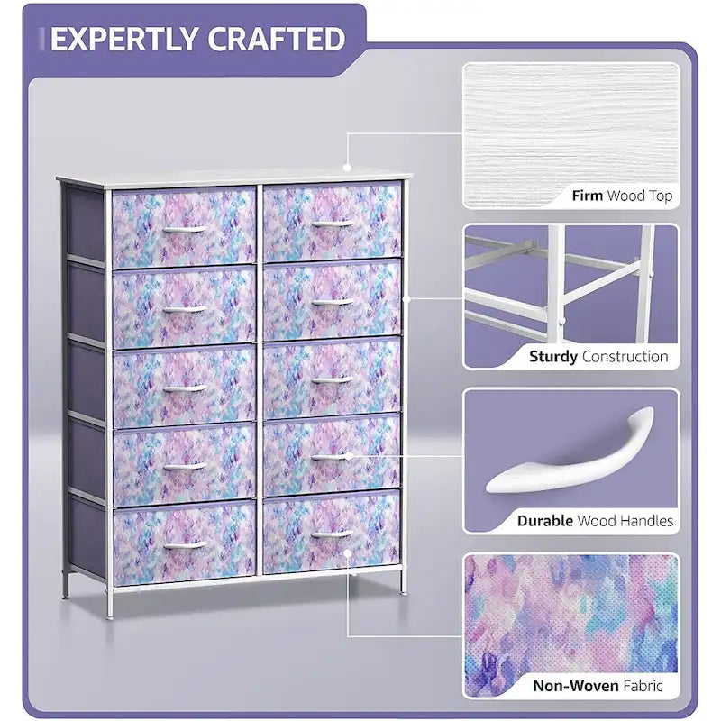 Dressers for Bedroom with 10 Drawers, Chest of Drawers for Bedroom