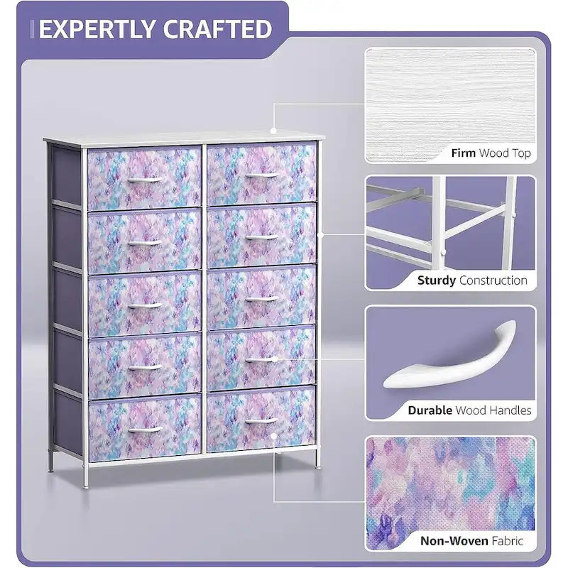 Dressers for Bedroom with 10 Drawers, Chest of Drawers for Bedroom