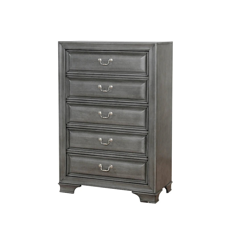 Oslo Transitional Solid Wood 5-Drawer Chest by Furniture of America