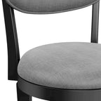 Hillsdale Sloan Wood Upholstered Swivel Counter Stool - 38.25H x 20W x 17.5D; Seat Height: 25.5H