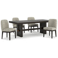 Signature Design by Ashley Burkhaus Dark Brown 5-Piece Dining Package