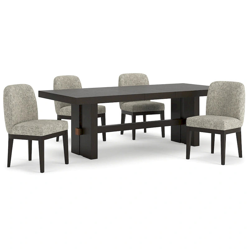Signature Design by Ashley Burkhaus Dark Brown 5-Piece Dining Package