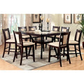 Uria Contemporary Cherry Wood 9-Piece Counter Height Dining Set by Furniture of America