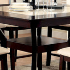 Uria Contemporary Cherry Wood 9-Piece Counter Height Dining Set by Furniture of America