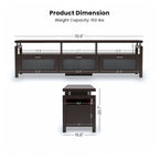 Posa Contemporary Espresso 71-inch Storage TV Console by Furniture of America