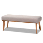 Odessa Grey Fabric and Walnut Finished Wood 5-PC Dining Nook Set