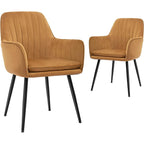 Modern Living Dining Room Accent Arm Chairs (Set of 2) by CangLong - N/A