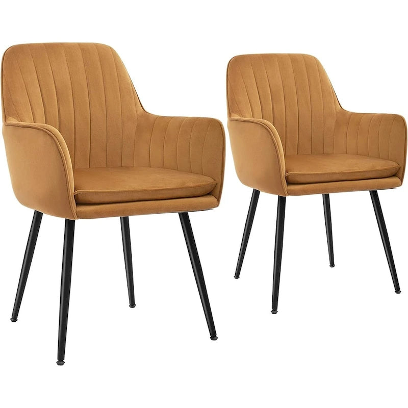 Modern Living Dining Room Accent Arm Chairs (Set of 2) by CangLong - N/A