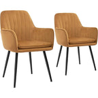 Modern Living Dining Room Accent Arm Chairs (Set of 2) by CangLong - N/A