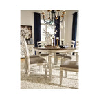 Signature Design by Ashley Nettle Bank Chipped White Dining Room Chair (Set of 2)