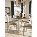 Signature Design by Ashley Nettle Bank Chipped White Dining Room Chair (Set of 2)