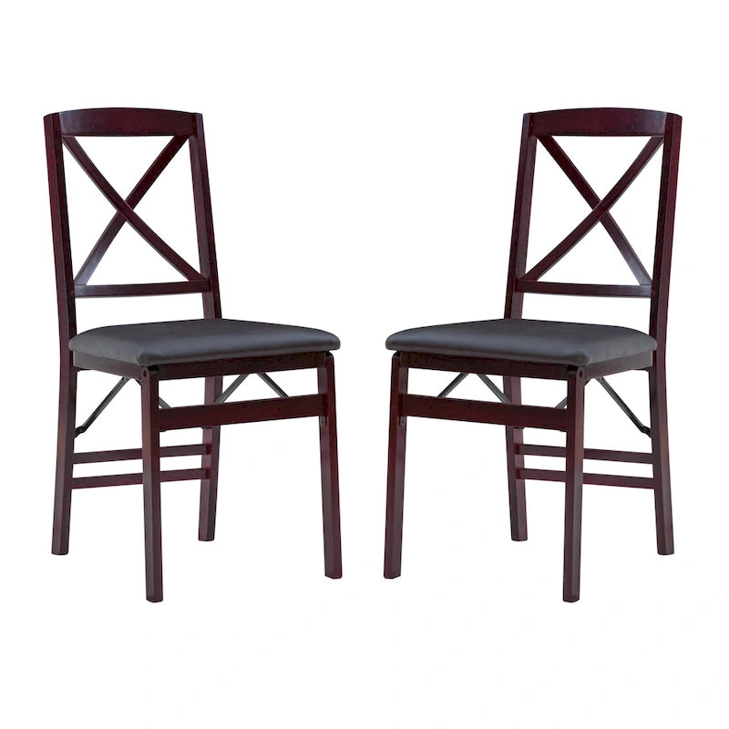 Porch & Den Espresso Folding Chair (Set of 2)