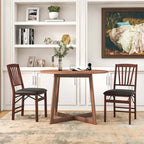 2 Pack Folding Dining Chairs Foldable Chairs w/ High Backrest