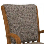Chromcraft Darell Caster Dining Chair in Chestnut Finish