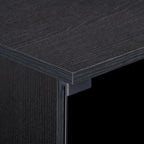 Fiji Black TV Stand with Glass Doors, For TVs up to 85 Inches