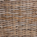 bali & pari Niesha Bohemian Grey Natural Kubu Rattan and Mahogany Wood Dining Chair