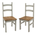 Solid Wood Dining Chairs (Set of 2) Farmhouse - Corona Collection