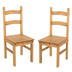 Solid Wood Dining Chairs (Set of 2) Farmhouse - Corona Collection