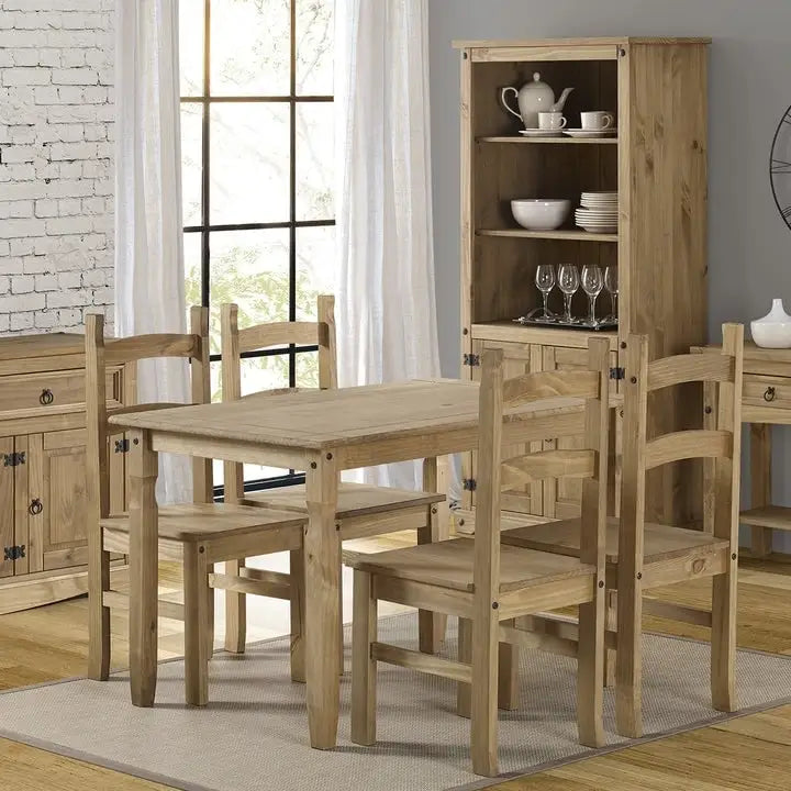 Solid Wood Dining Chairs (Set of 2) Farmhouse - Corona Collection