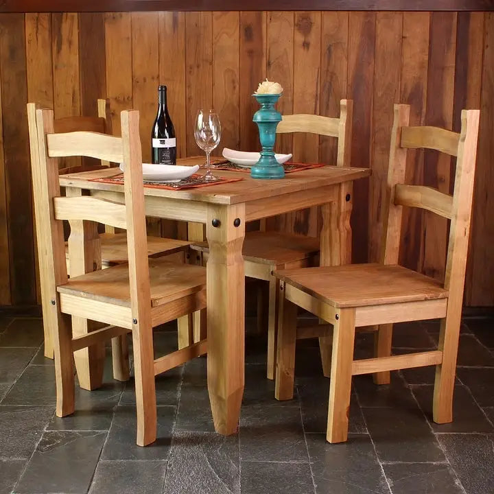 Solid Wood Dining Chairs (Set of 2) Farmhouse - Corona Collection