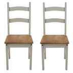 Solid Wood Dining Chairs (Set of 2) Farmhouse - Corona Collection