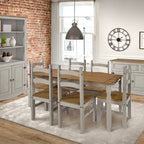 Solid Wood Dining Chairs (Set of 2) Farmhouse - Corona Collection