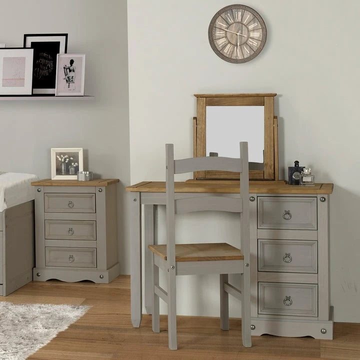 Solid Wood Dining Chairs (Set of 2) Farmhouse - Corona Collection