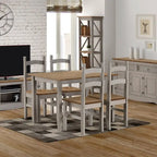 Solid Wood Dining Chairs (Set of 2) Farmhouse - Corona Collection