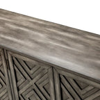 Angel Traditional Distressed Storage Sideboard with Adjustable Shelves by HULALA HOME