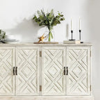Angel Traditional Distressed Storage Sideboard with Adjustable Shelves by HULALA HOME