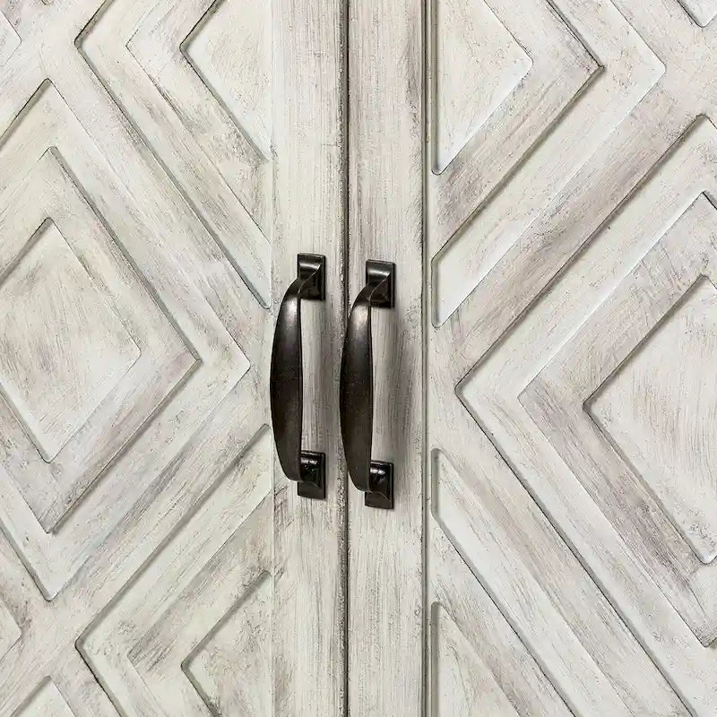 Angel Traditional Distressed Storage Sideboard with Adjustable Shelves by HULALA HOME