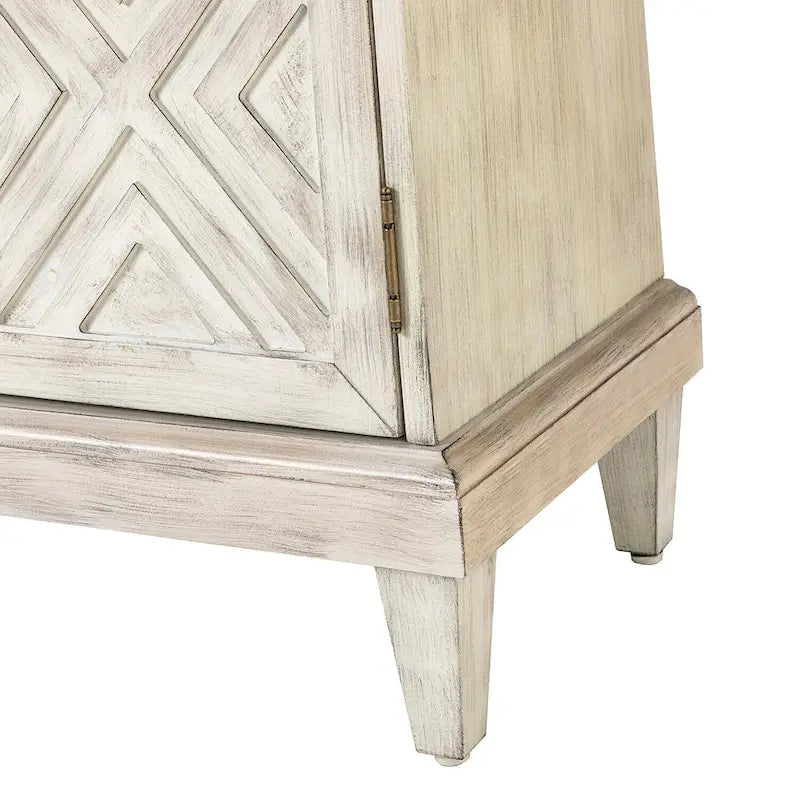 Angel Traditional Distressed Storage Sideboard with Adjustable Shelves by HULALA HOME